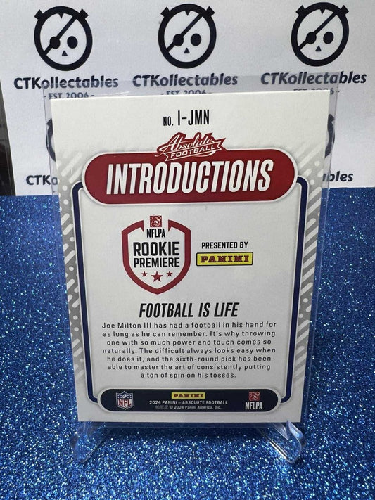 2024 NFL Panini Absolute Introductions #I-JMN Joe Milton III New England Pats