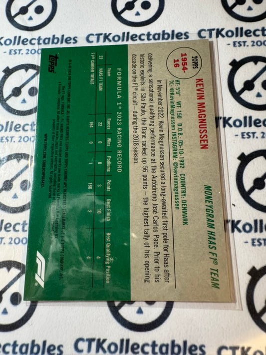 2024 Topps Chrome F1 Kevin Magnussen 1954 Topps Refractor #1954-16