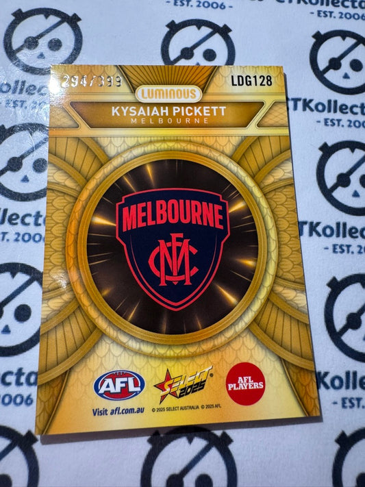 2025 AFL Footy Stars Luminous Kysaiah Pickett Dragon Scales GOLD #294/399 Demons