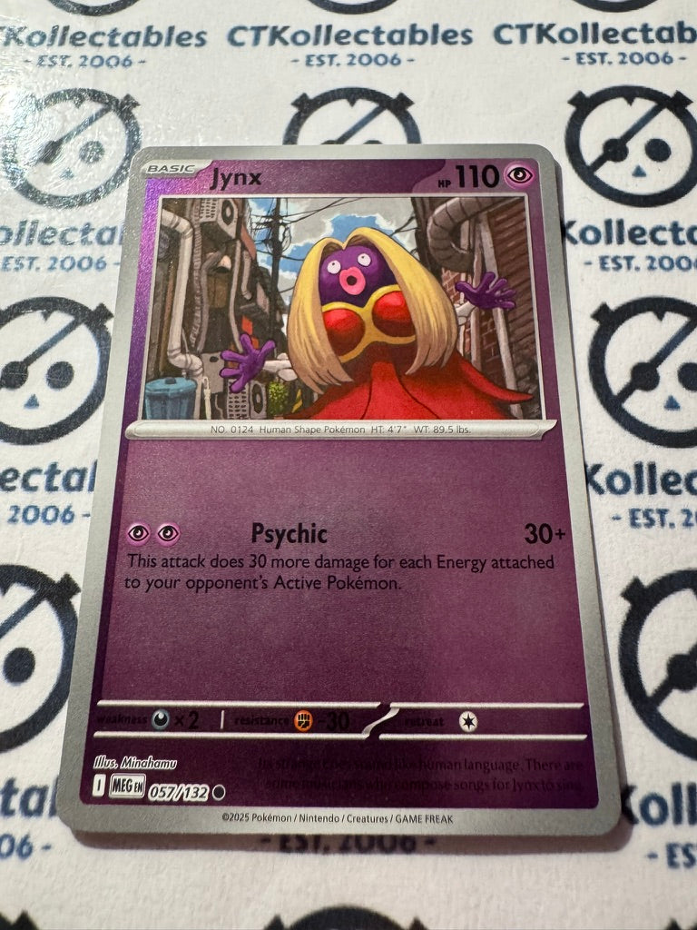 Jynx Reverse Holo #057/132 Mega Evolution Pokemon
