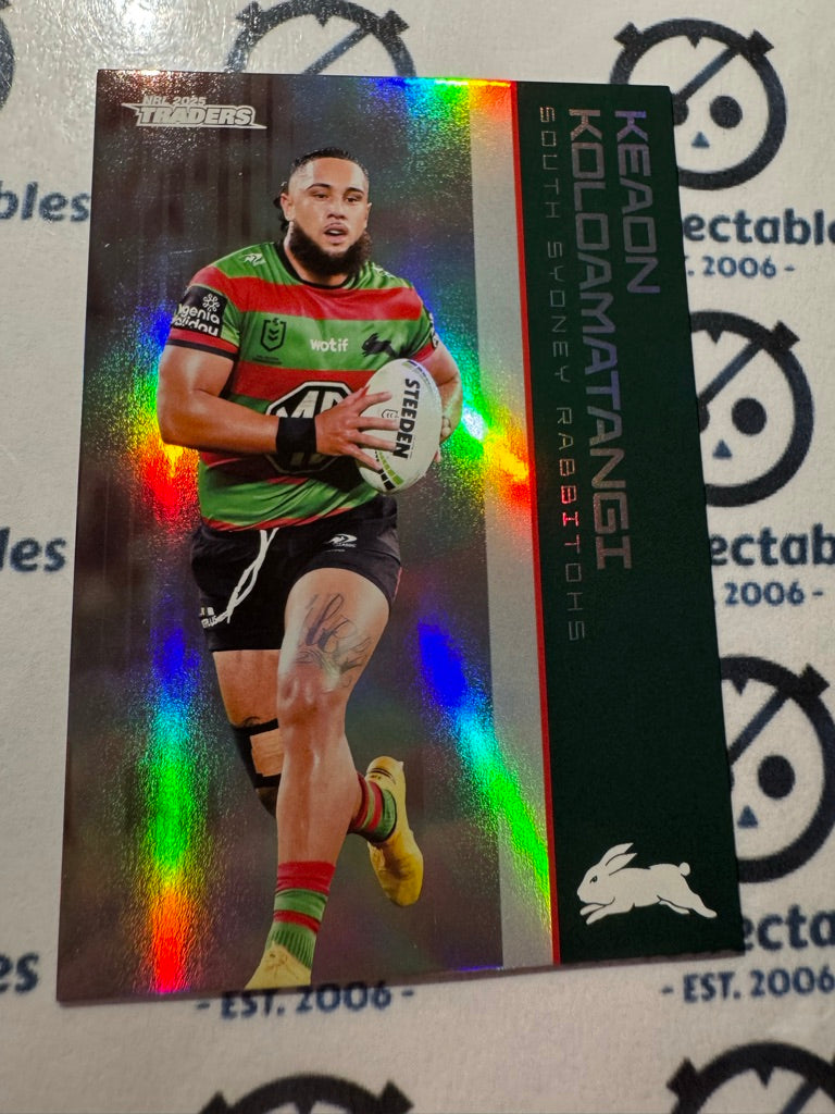 2025 NRL Traders Silver Parallel PS 112 KEAON KOLOAMATANGI RABBITOHS