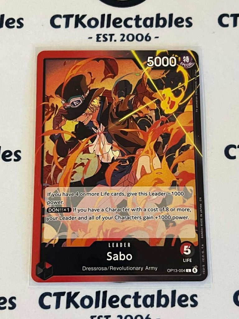 One Piece - Carrying on his will Leader OP13-004 – Sabo