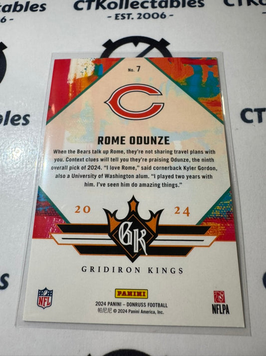 2024 NFL Panini Donruss Rookie Gridiron kings #7 Rome Odunze Bears