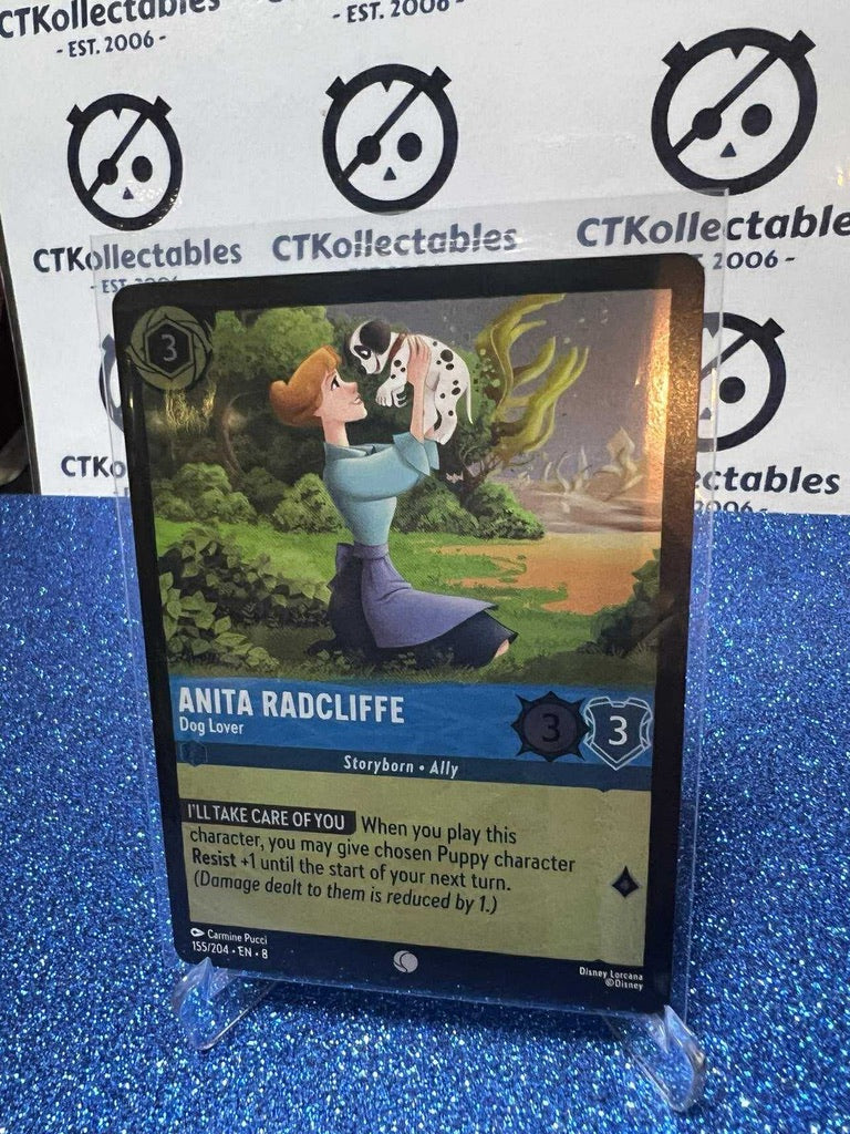 Disney Lorcana -Reign of Jafar FOIL- 155/204 Anita Radcliffe - Dog Lover C