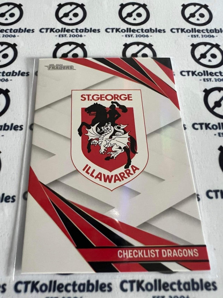 2024 NRL Traders Pearl special Parallel - PS 118 DRAGONS CHECKLIST