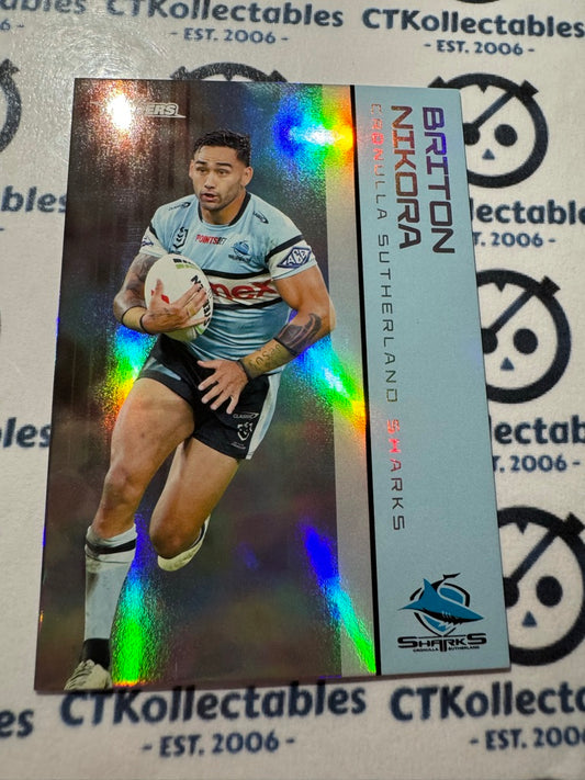 2025 NRL Traders Silver Parallel PS 0035 BRITON NIKORA SHARKS