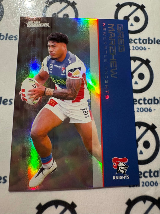 2025 NRL Traders Silver Parallel PS 078 GREG MARZHEW KNIGHTS