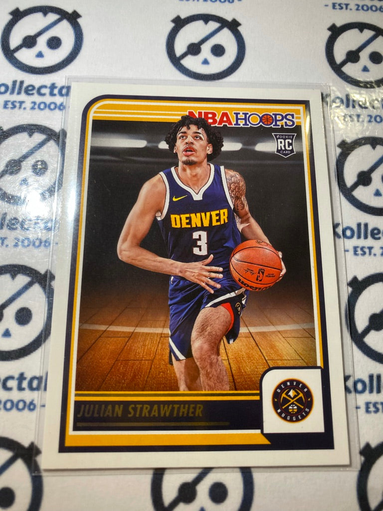 2023-24 Panini NBA HOOPS Julian Strawther rookie card RC #250 Nuggets