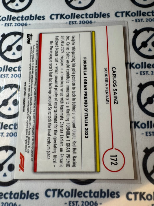 2024 Topps Chrome F1 Carlos Sainz "Driver of the day" Ferrari #172