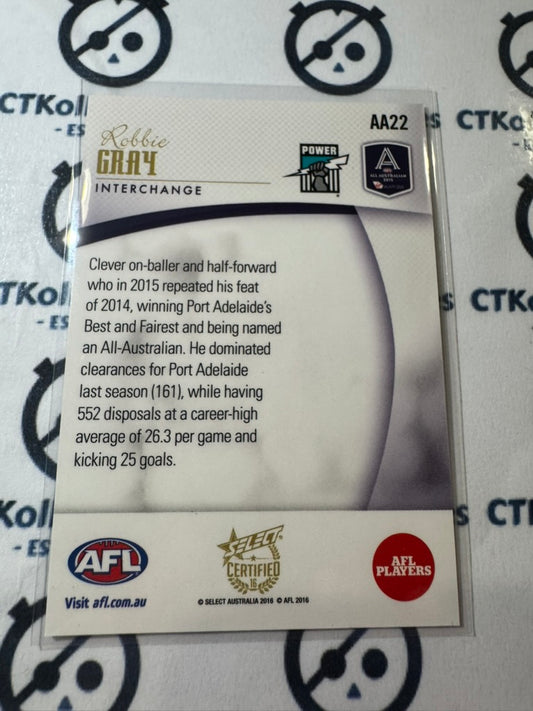 2016 AFL Select Certified Robbie Gray All Australian #AA22 Power