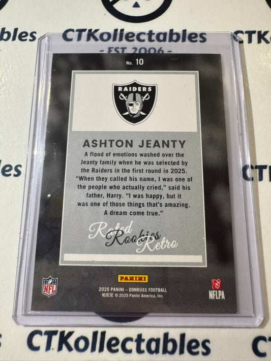 2025 NFL Panini Donruss Rated Rookie Retro #10 Ashton Jeanty Raiders