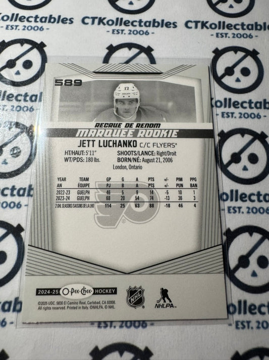 2024-25 O-Pee-Chee Hockey Marquee Rookie #589 Jett Luchanko Philadelphia Flyers