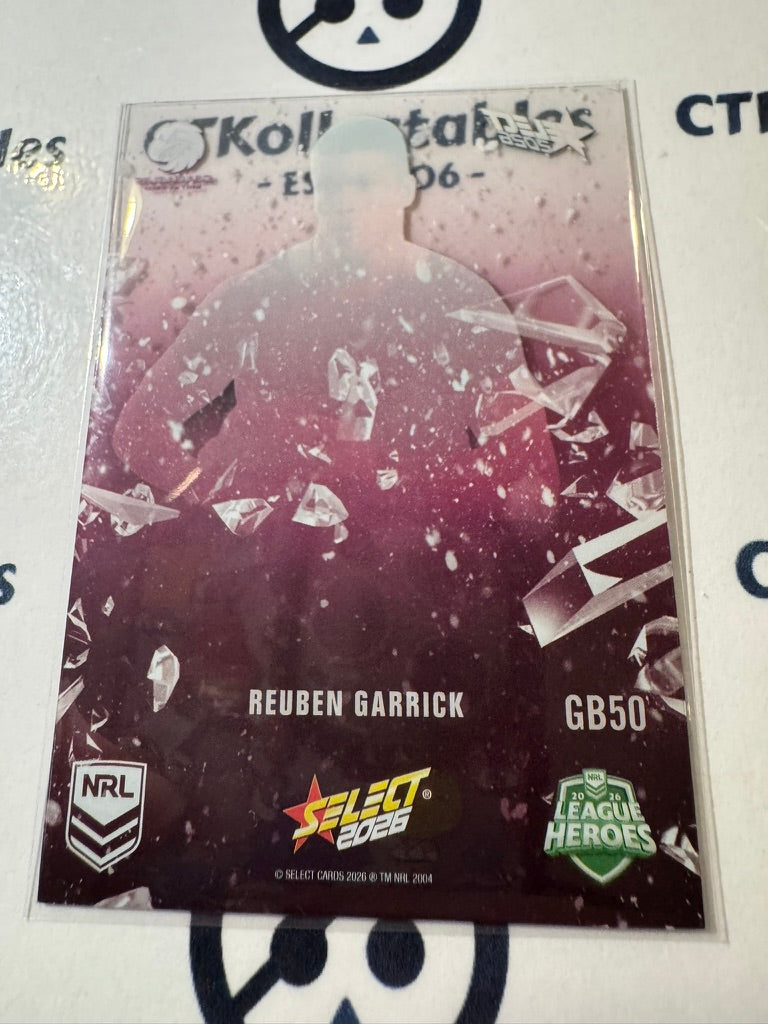 2026 Select NRL League Heroes Game Breakers #GB50 Reuben Garrick Eagles
