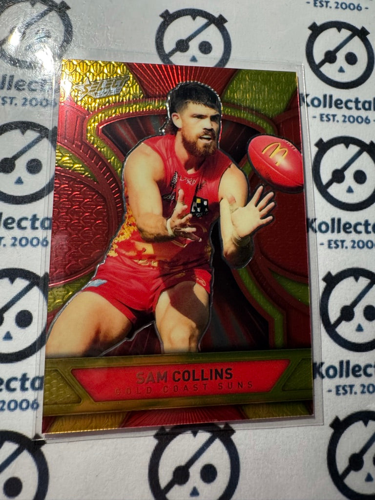 2025 AFL Footy Stars Luminous Sam Collins #LD100 Dragon Scales #305/799 Suns