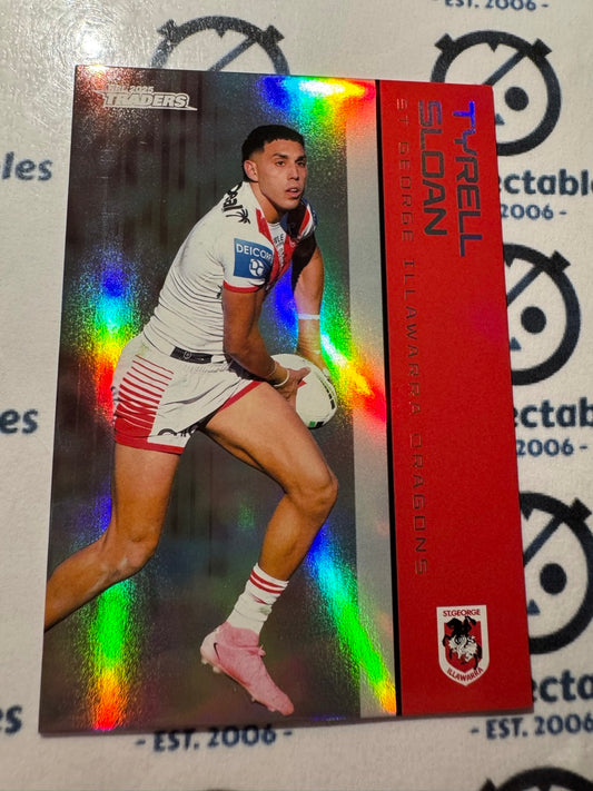 2025 NRL Traders Silver Parallel PS 125 TYRELL SLOAN DRAGONS