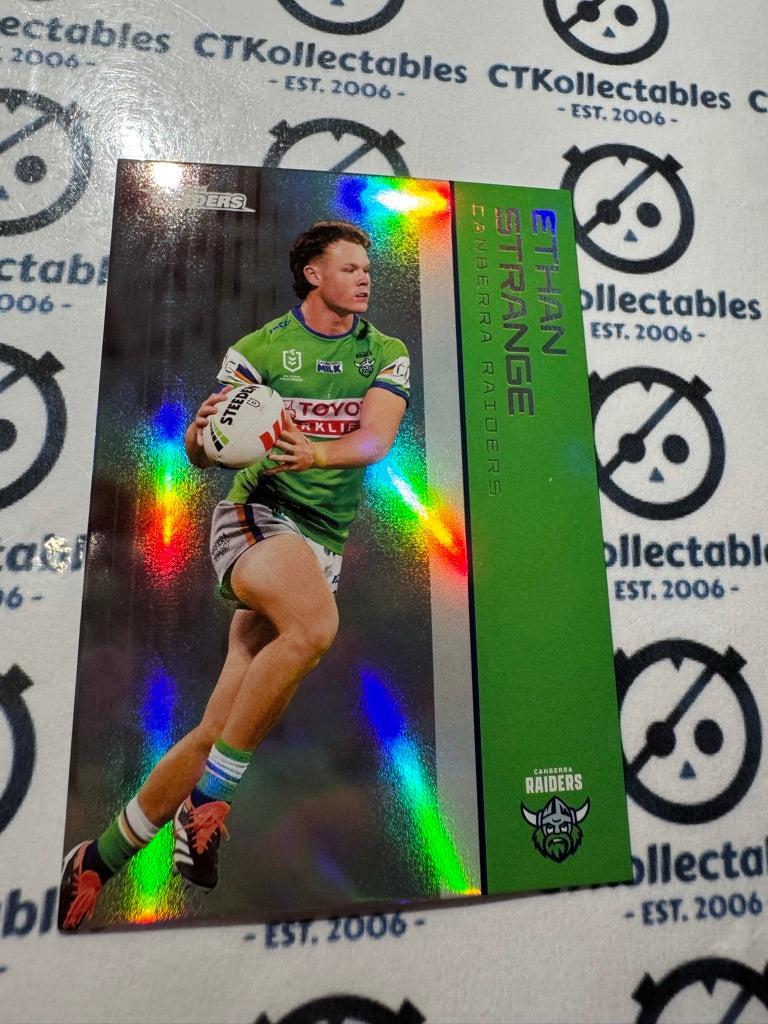 2025 NRL Traders Silver Parallel PS 014 ETHAN STRANGE RAIDERS