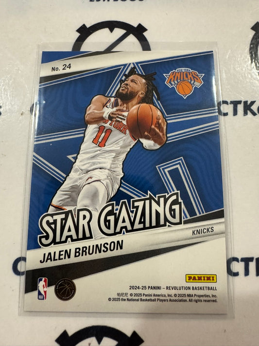 2024-25 Panini NBA Revolution Jalen Brunson Star Gazing #24 Knicks