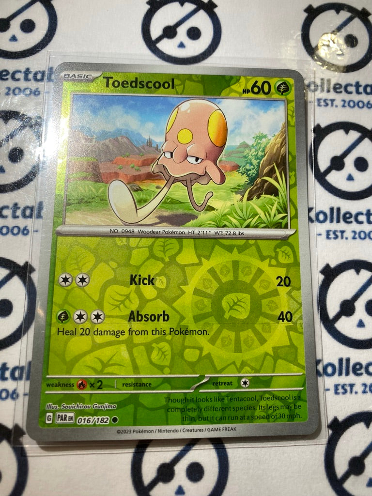 Toedscool Reverse Holo #016/182 2023 Scarlet & Violet Paradox Rift Pokémon