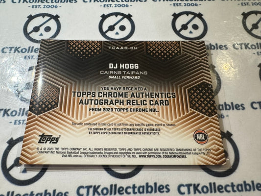 2022-23 Topps NBL Chrome Dj Hogg Relic Auto #82/99 #TCARR-DH