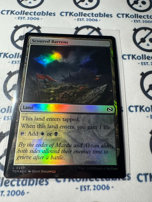 Magic The Gathering Tarkir Dragonstorm 0267 Scoured Barrens C