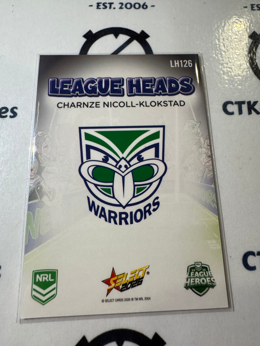 2026 Select NRL League Heroes League Heads #LH126 Charnze Nicoll-Klokstad