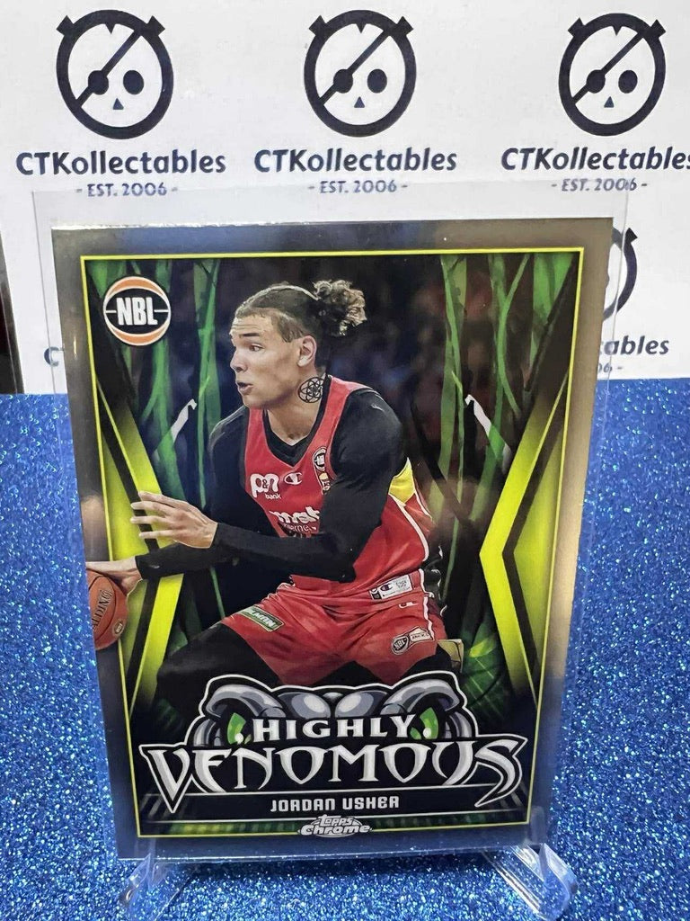 2023-24 Topps Chrome NBL Highly Venomous #HV-15 Jordan Usher Perth Wildcats