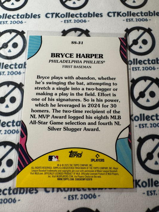 2025 Topps Series 2 Baseball Bryce Harper Summer Superstars #SS-31 Phillies