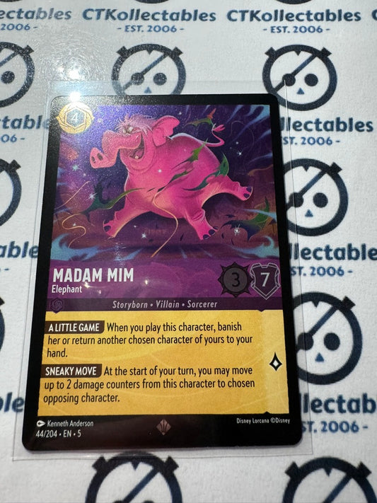 2024 Disney Lorcana Shimmering Skies COLD FOIL 44/204 Madam Mim Super Rare