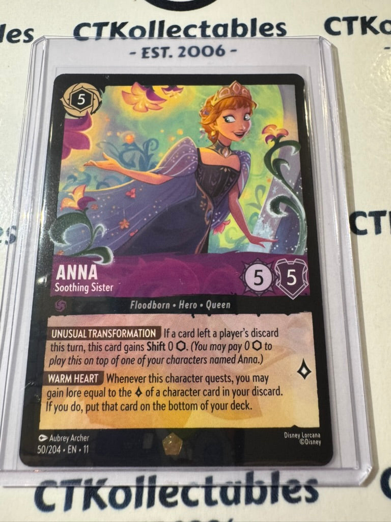 Disney Lorcana Winterspell 50/204 Anna – Soothing Sister Legendary