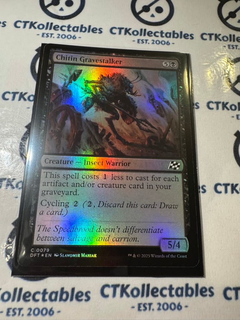 2025 Magic The Gathering AETHERDRIFT  Chitlin Gravestalker # C 0079 Foil