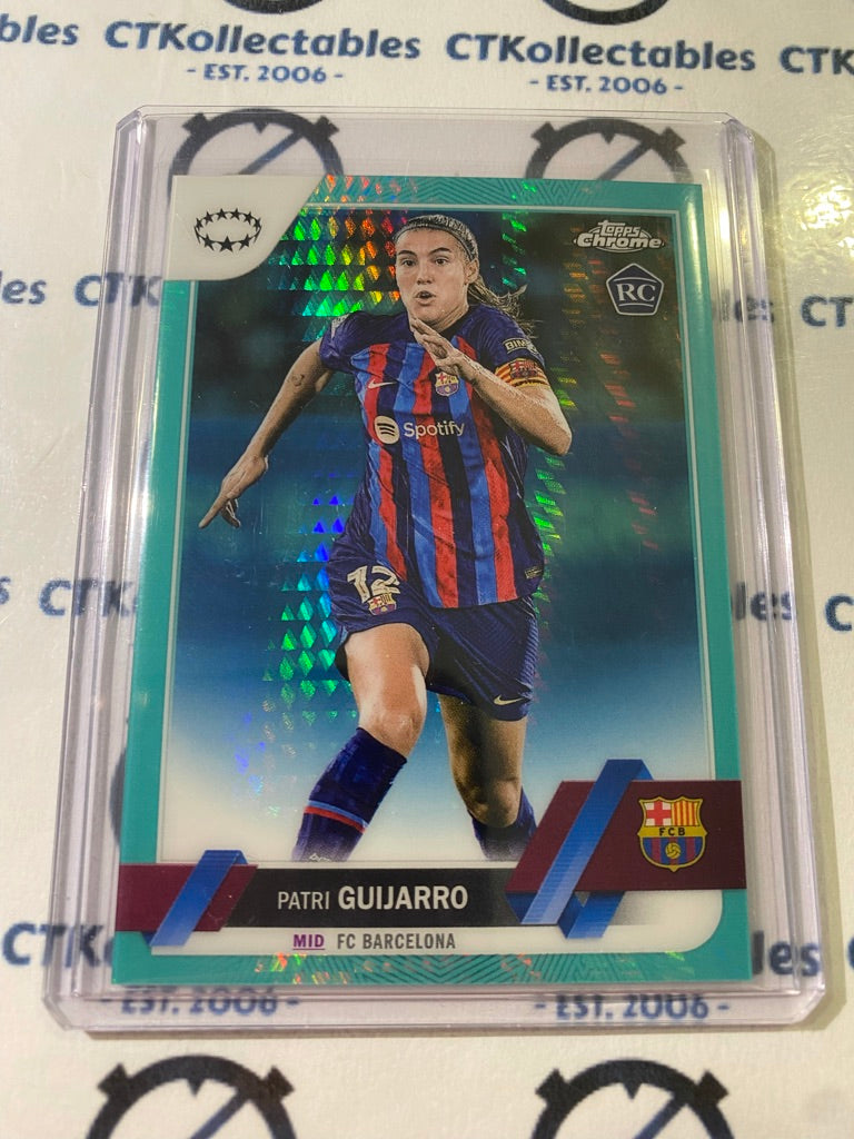 2022-23 Topps Chrome UEFA Women’s Patri Guijarro RC Aqua Prism #13