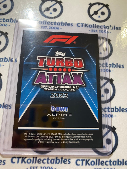 2023 Topps Turbo Attax F1 -Foil Pierre Gasly Gold Limited Edition #LE7G Alpine