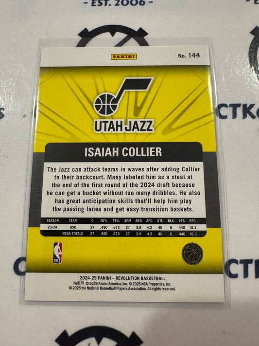 2024-25 Panini NBA Revolution Isaiah Collier rookie Card #144 Jazz
