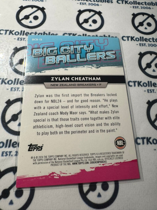 2023-24 Topps NBL Zylan Cheatham Big City Ballers OPAL #BCB-13 Breakers