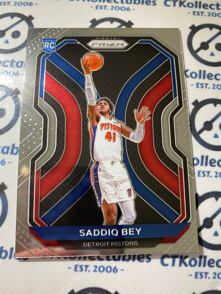 2020-21 Panini NBA Prizm Saddiq Bey Rookie RC #284 Pistons