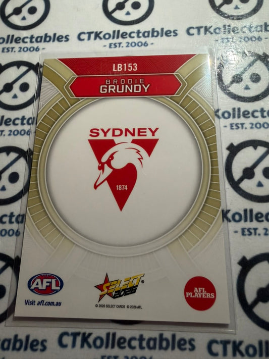 2026 Select AFL Footy Stars Luminous LB153 Brodie Brundy Swans