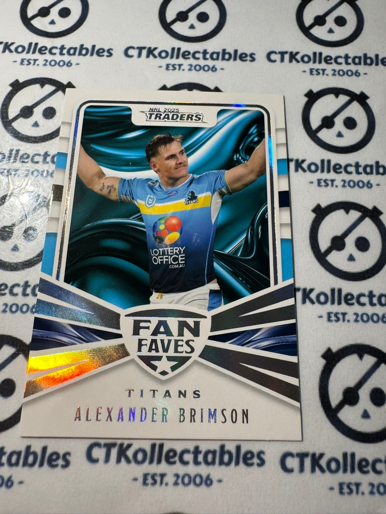 2025 NRL Traders Fan Faves FF 16 / 51 TITANS ALEXANDER BRIMSON