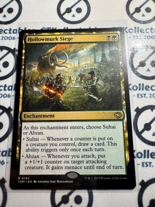 Magic The Gathering Tarkir Dragonstorm 0192 Hollowmurk Siege R