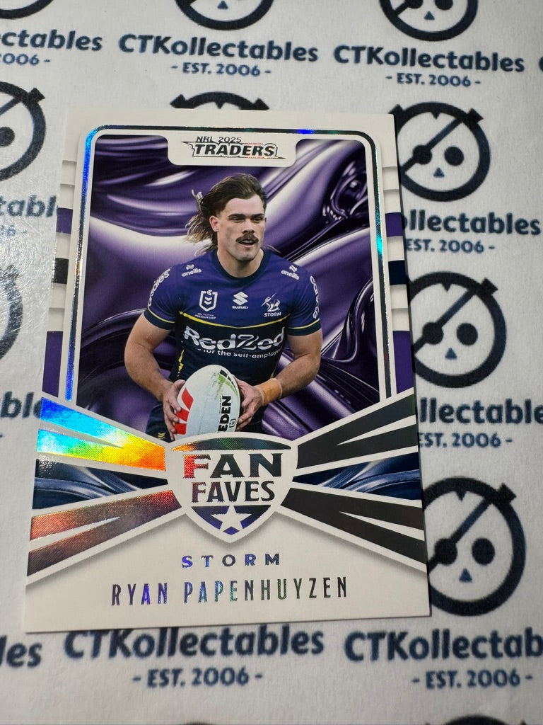 2025 NRL Traders Fan Faves FF 24 / 51 STORM RYAN PAPENHUYZEN