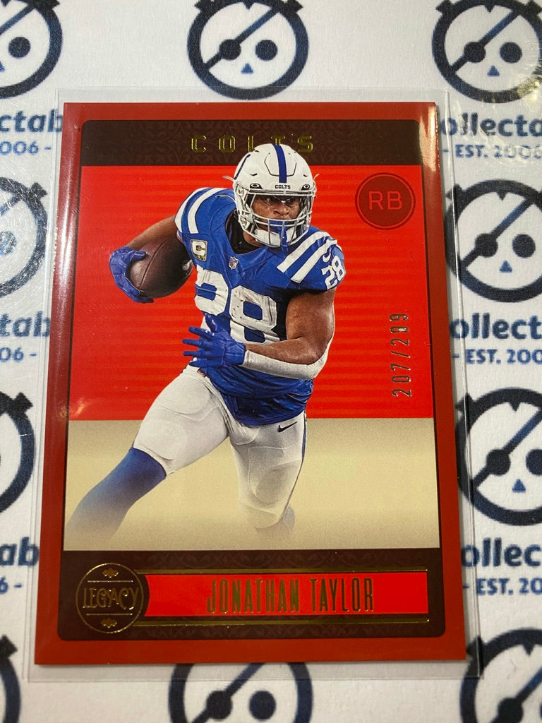 2023 NFL Panini Legacy Jonathan Taylor Red #207/299 Colts