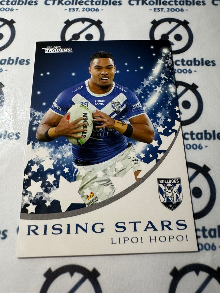 2025 NRL Traders Rising Stars RS 09 / 51 BULLDOGS LIPOI HOPOI