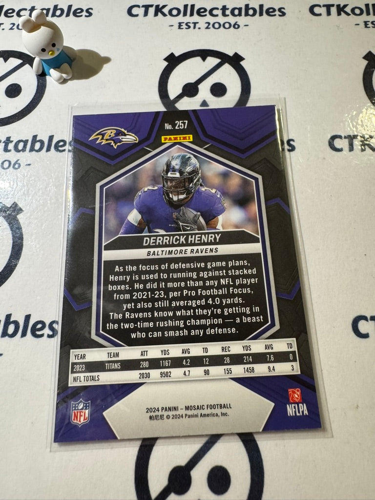 2024 PANINI NFL MOSAIC NATIONAL PRIDE DERRICK HENRY #257 RAVENS