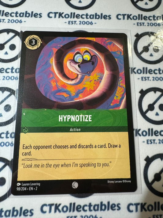 2024 Disney Lorcana Floodborn Non-Foil #98 Hypnotize – Common