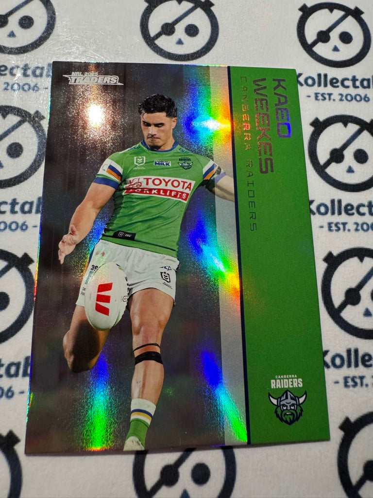 2025 NRL Traders Silver Parallel PS 017 KAEO WEEKES RAIDERS