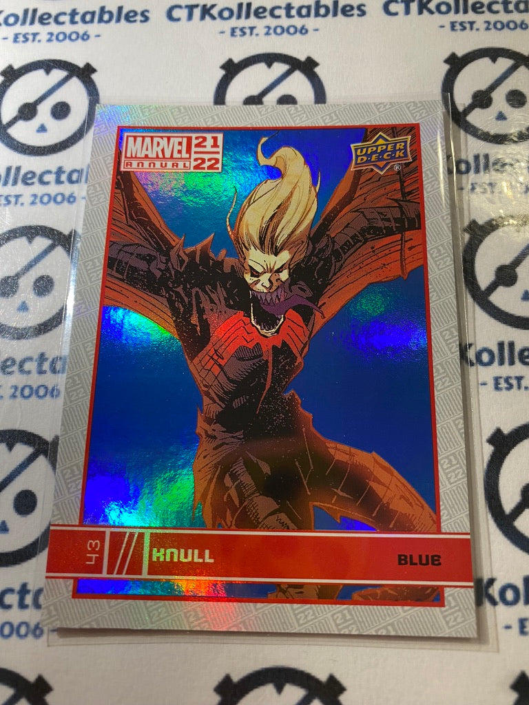 2021-22 Upper Deck Marvel Annual Knull # 43 Blue Foil Parallel