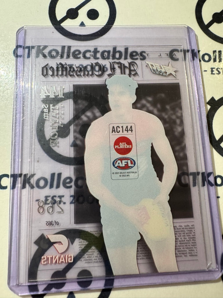 2023 AFL Footy Stars Sam Taylor AC144 Classified #268/365 Giants