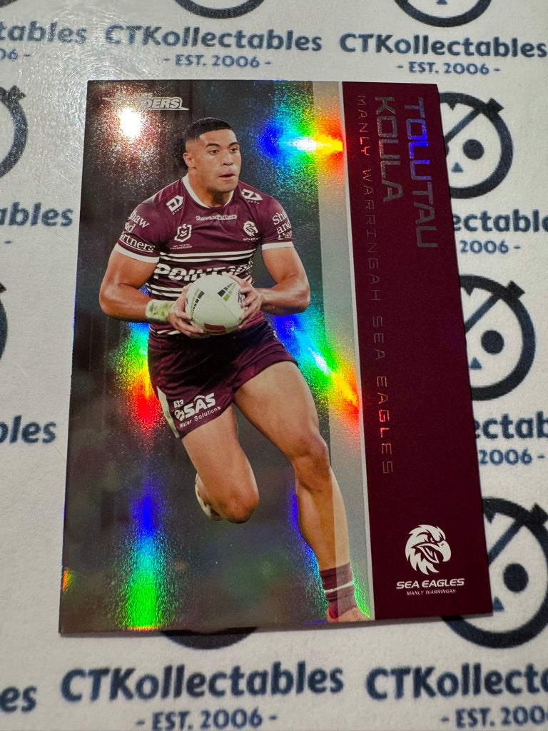 2025 NRL Traders Silver Parallel PS 059 TOLUTAU KOULA SEA EAGLES