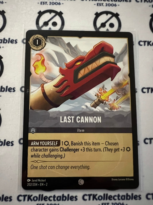 2024 Disney Lorcana Floodborn Non-Foil #202 Last Cannon – Common