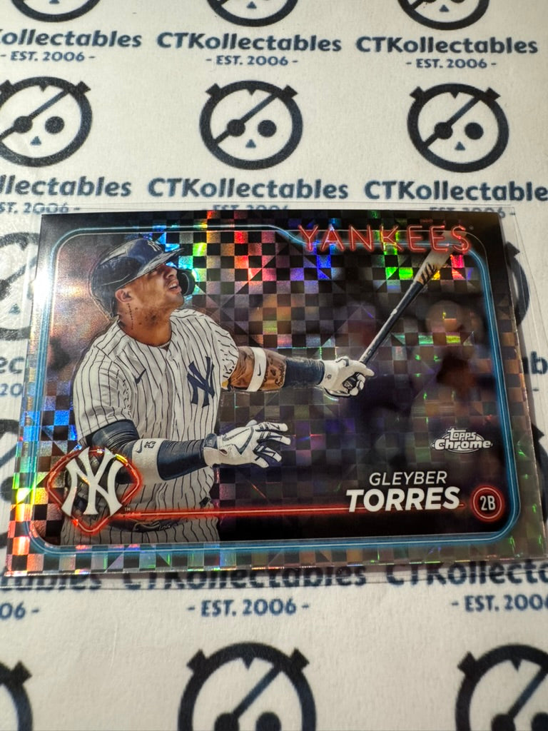 2024 Topps Chrome Baseball Gleyber Torres X-Fractor #280 Yankees