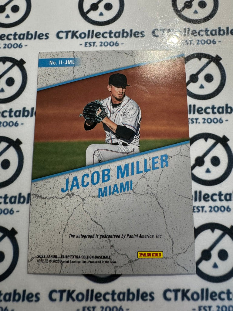 2023 Panini Baseball Elite Extra Jacob Miller Impact Impressions Auto